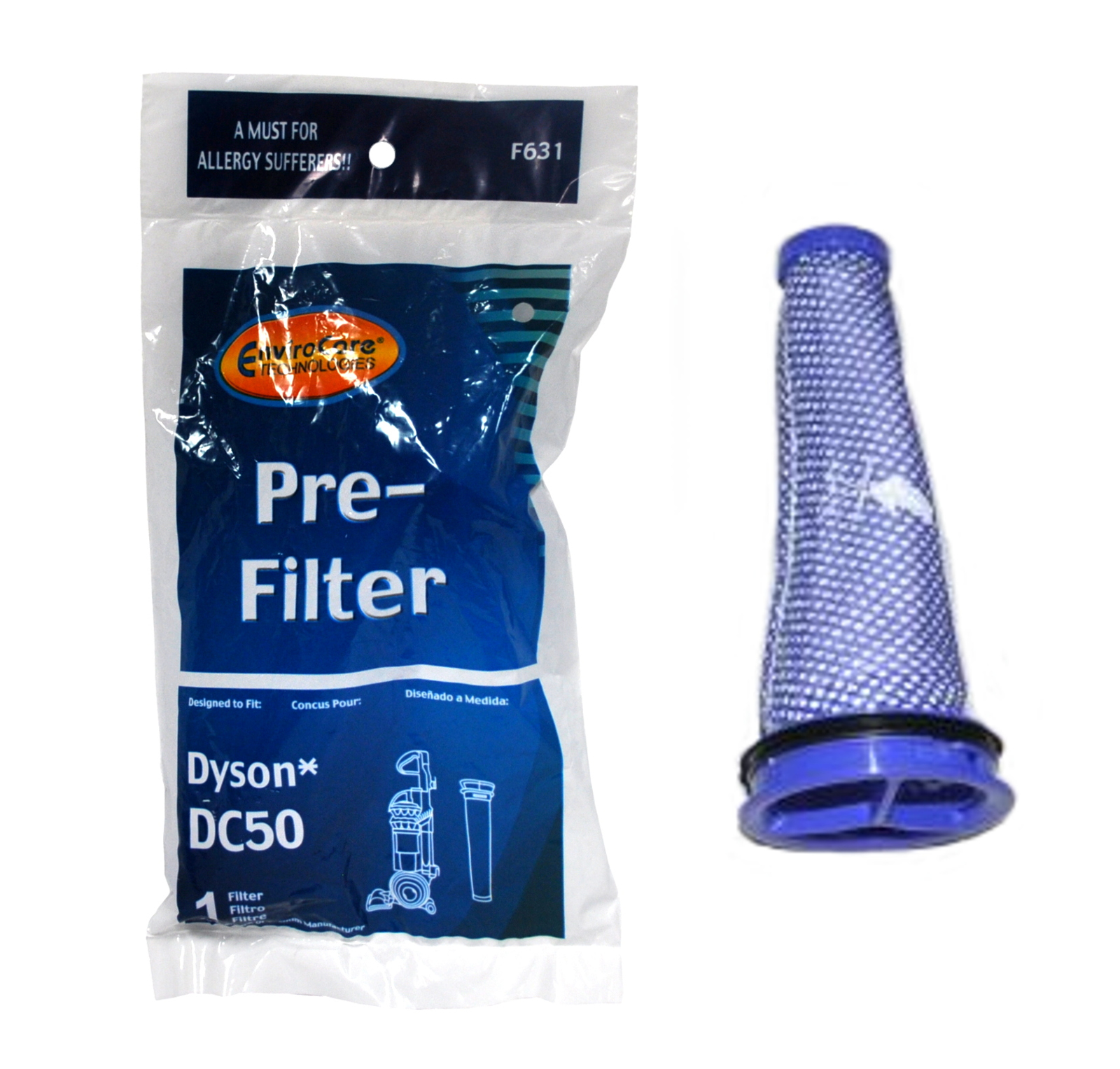 Envirocare Pre Filter Designed To Fit Dyson DC50 Upright Vacuum F631