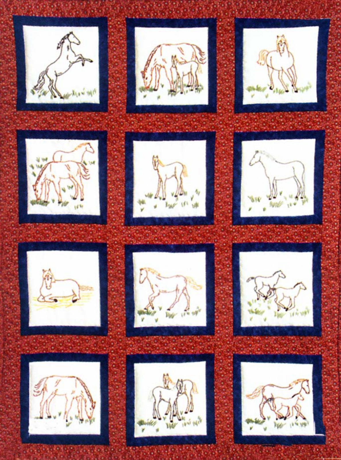 Jack Dempsy Needle Art Jack Dempsey Needle Art Horses Theme Quilt Blocks