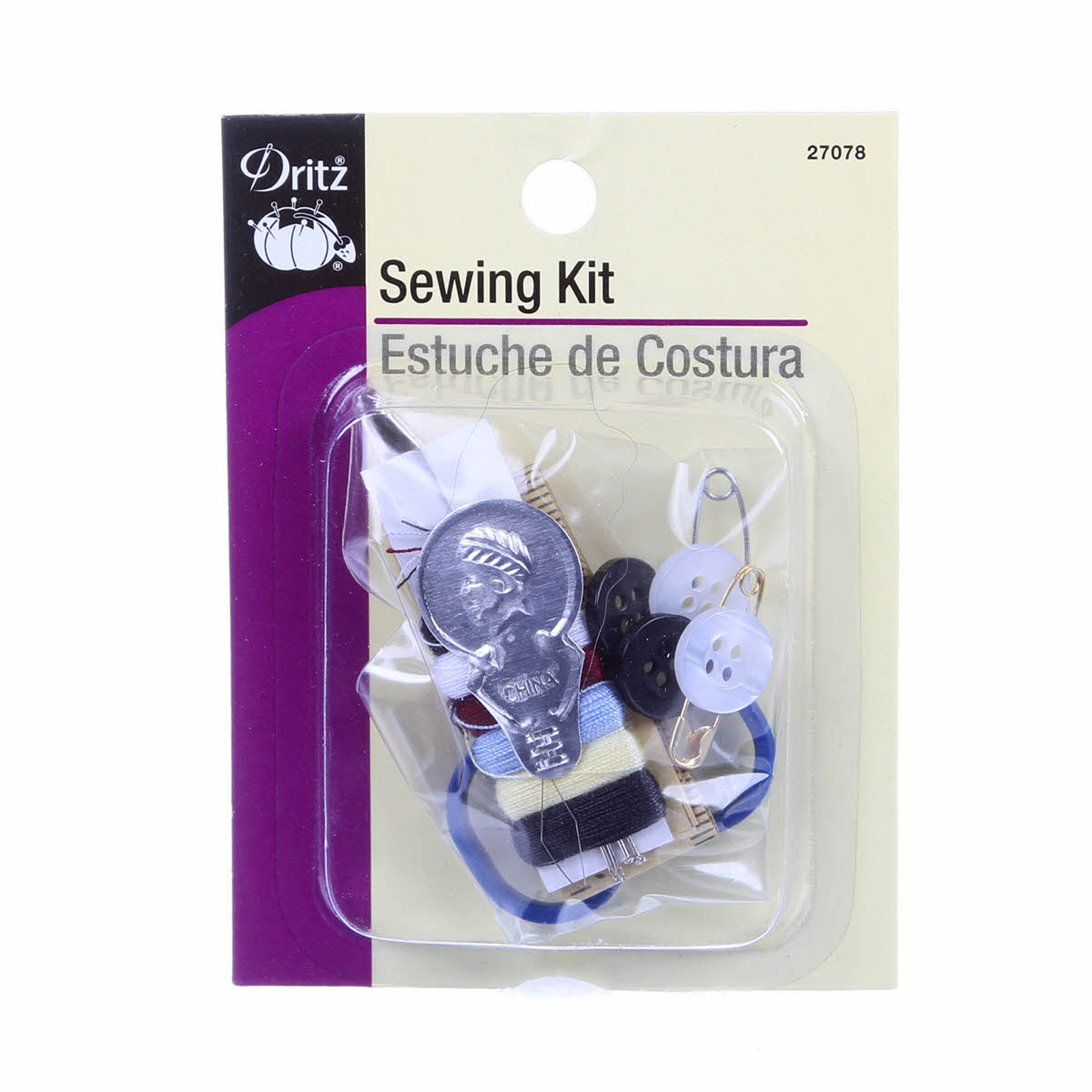 Dritz Travel Sewing Kit with Small Scissors 27078