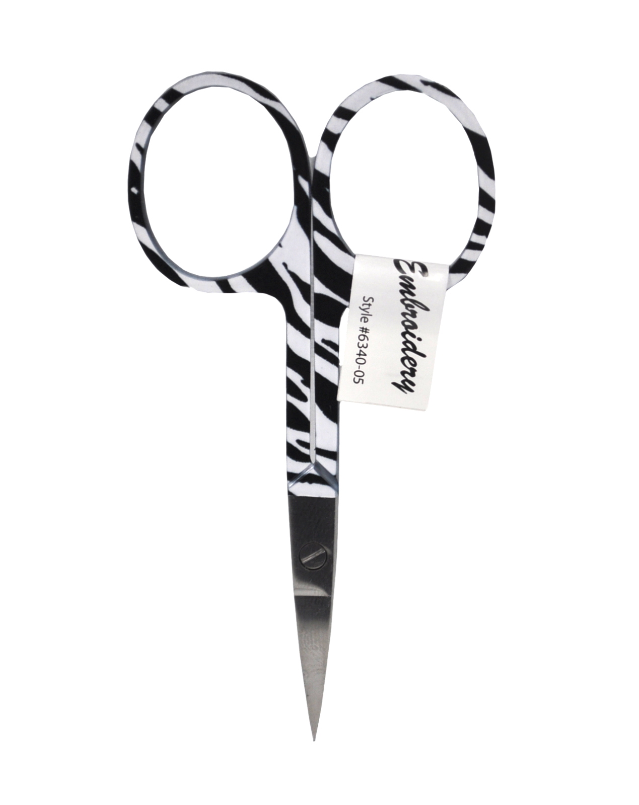 Generic 3 3/4 Inch Zebra Print Handle Embroidery Scissors