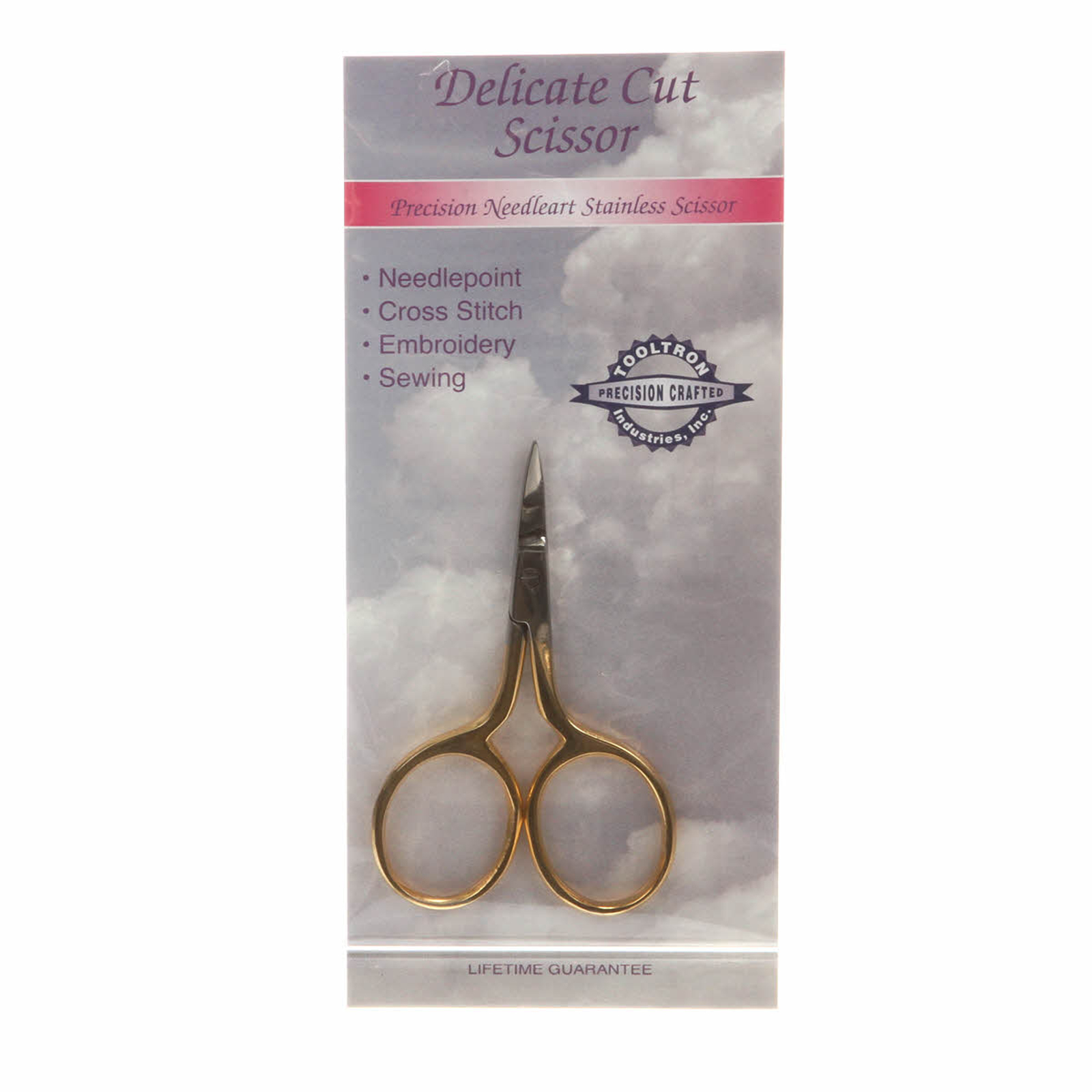 Tooltron 2 1/2 Inch Curved Blade Delicate Cut Scissors