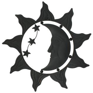 Pier Surplus Sun Moon Stars Celestial Face Metal Wall Decor