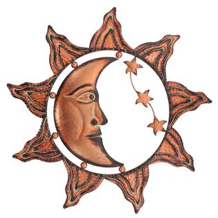 Pier Surplus Sun Moon Stars Celestial Face Metal Wall Decor
