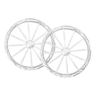 Pier Surplus Pl50027 30 In Wooden Wagon Wheels Decorative