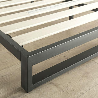 Greenhome123 Modern Heavy Duty 7 Inch Low Profile Metal Platform Bed Greenhome123 Modern Heavy Duty 7 Inch Low Profile Metal Platform Bed Frame With Wood Slats