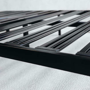 Metal Platform Bed Frame, Black Metal Twin Bed Frame With Steel Slats