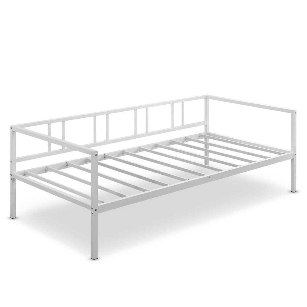 Greenhome123 Twin Size White Metal Modern Daybed Frame