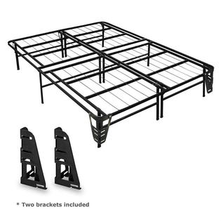 Greenhome123 Heavy Duty Metal Platform, Bed Frame With Storage Space