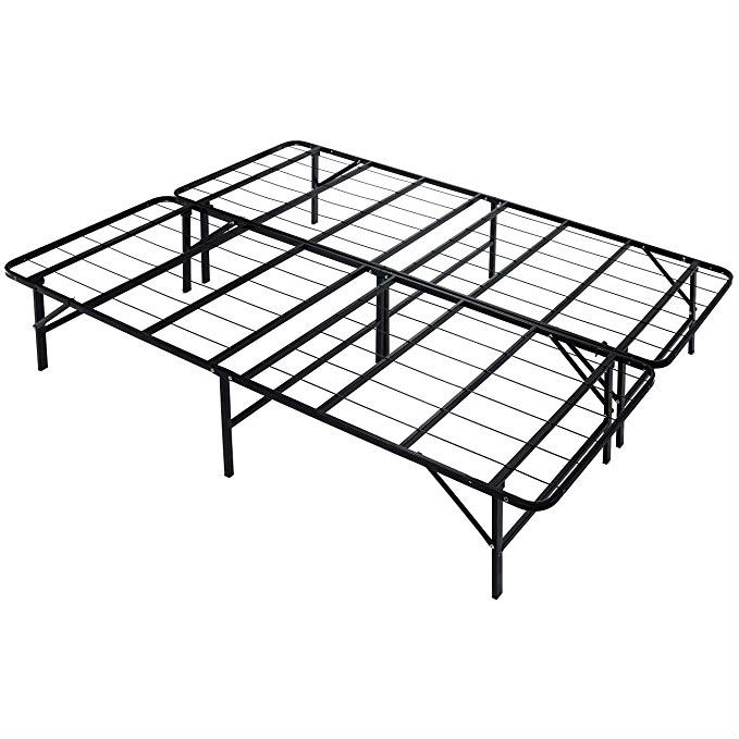 High Platform California King Bed Frame, Greenhome 123 Heavy Duty Metal Bed Frame With Headboard And Footboard Brackets