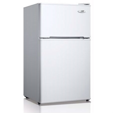 FastFurnishings 3.1 Cubic Foot Refrigerator with Top-Mount Freezer in White