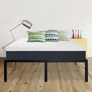 18 Inch High Rise Metal Platform Bed Frame, High Rise Full Size Bed Frame