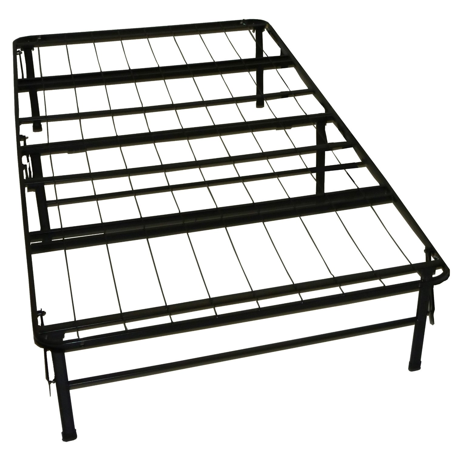 GreenHome123 Twin XL Folding Metal Platform Bed Frame - No Box-spring Needed