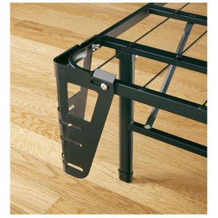 Greenhome123 Queen Size Folding Metal Platform Bed Frame With Headboard Brackets