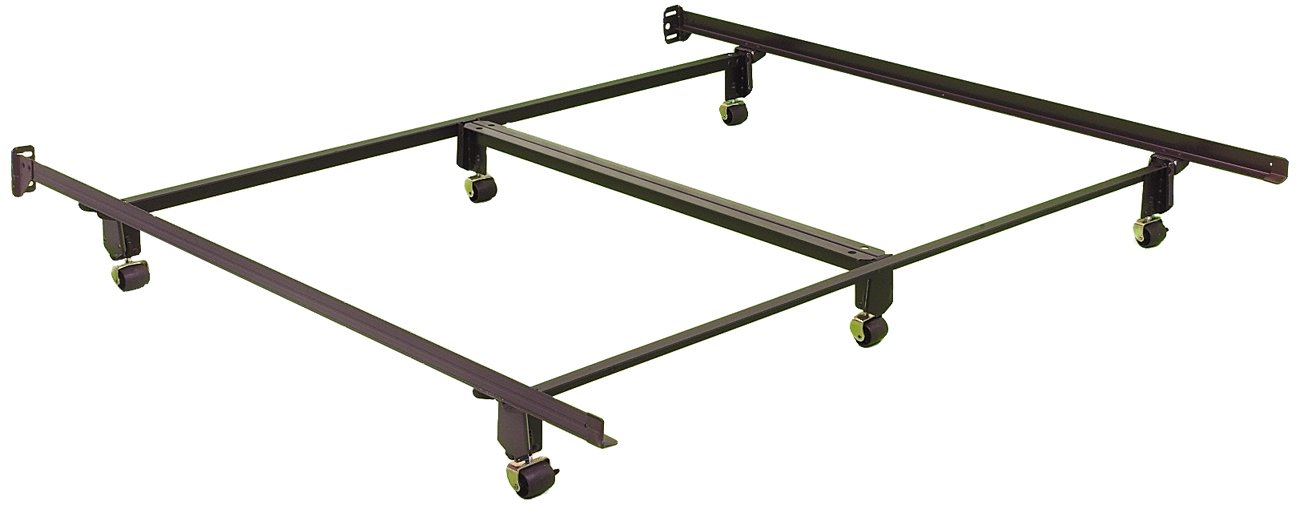Leggett/Platt Fashion Bed Metal Bed Frame w 4 Rug Rollers & NoTools