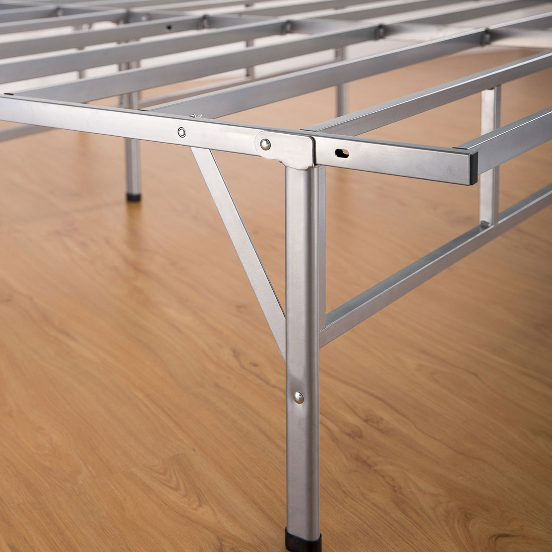 Furniture Revolution Folding Metal Platform Bed Frame In Size Twin And Twin Xl