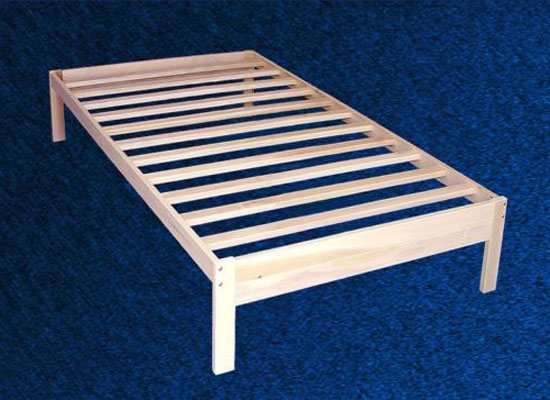Greenhome123 Unfinished Solid Wood, Twin Xl Wood Bed