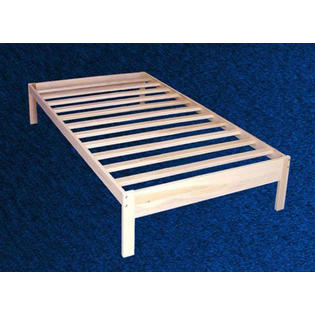 Greenhome123 Unfinished Solid Wood, Extra Long Twin Bed Frame