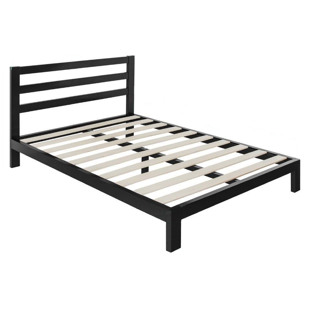 Greenhome123 Modern Metal Platform Bed Frame With Headboard And Wooden Slats In Twin Full Queen King Greenhome123 Modern Metal Platform Bed, King Size Metal Platform Bed Frame
