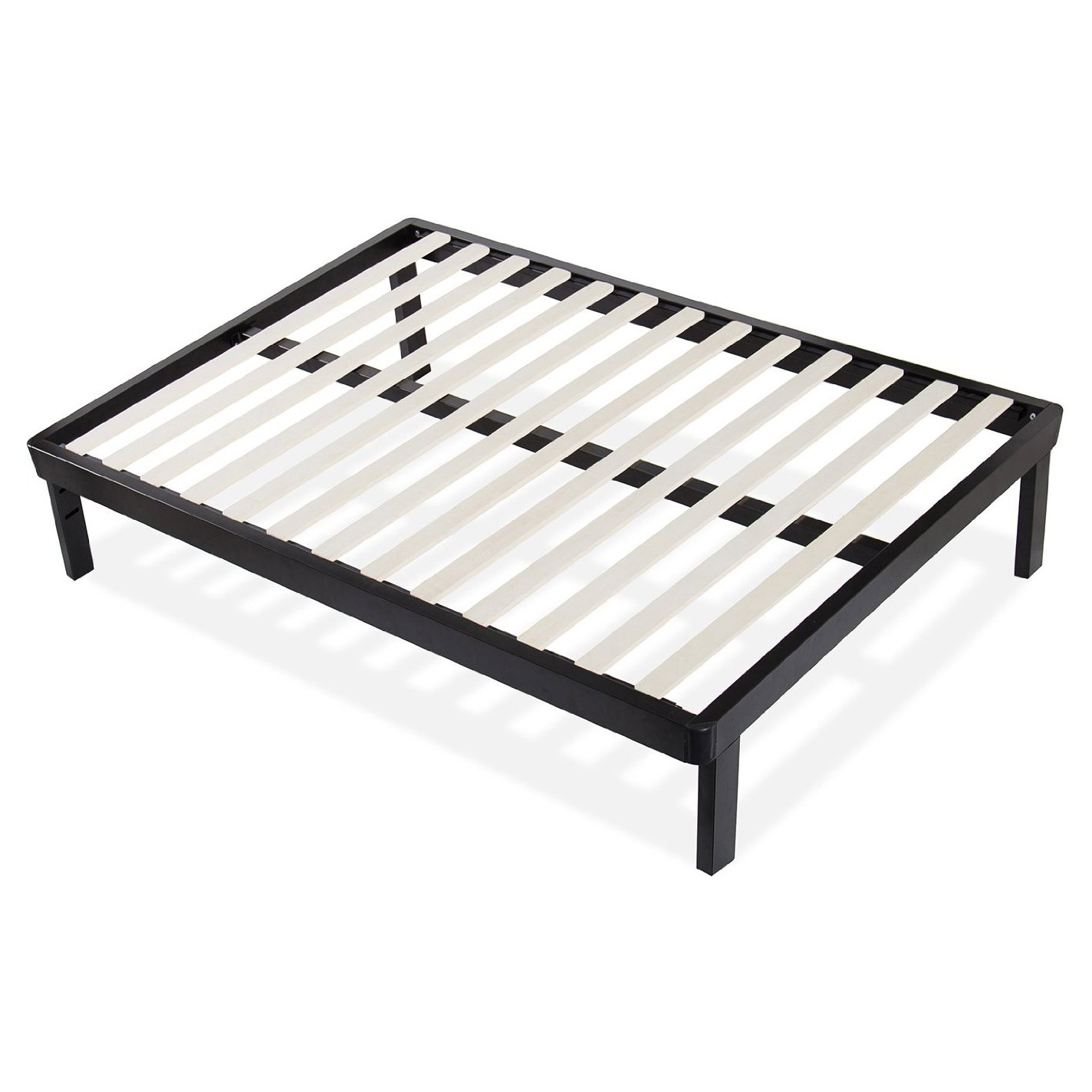 Greenhome123 Modern Euro Asian Style Metal Platform Bed Frame With Wood Slats In Twin Full Queen King Metal Platform Bed Frame, Asian King Bed Frame