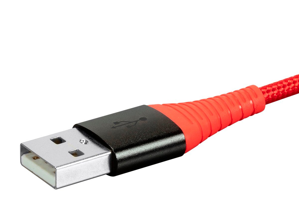 Monoprice Apple MFI Lightning to USB Type A Charge & Sync Cable - 6ft - Red