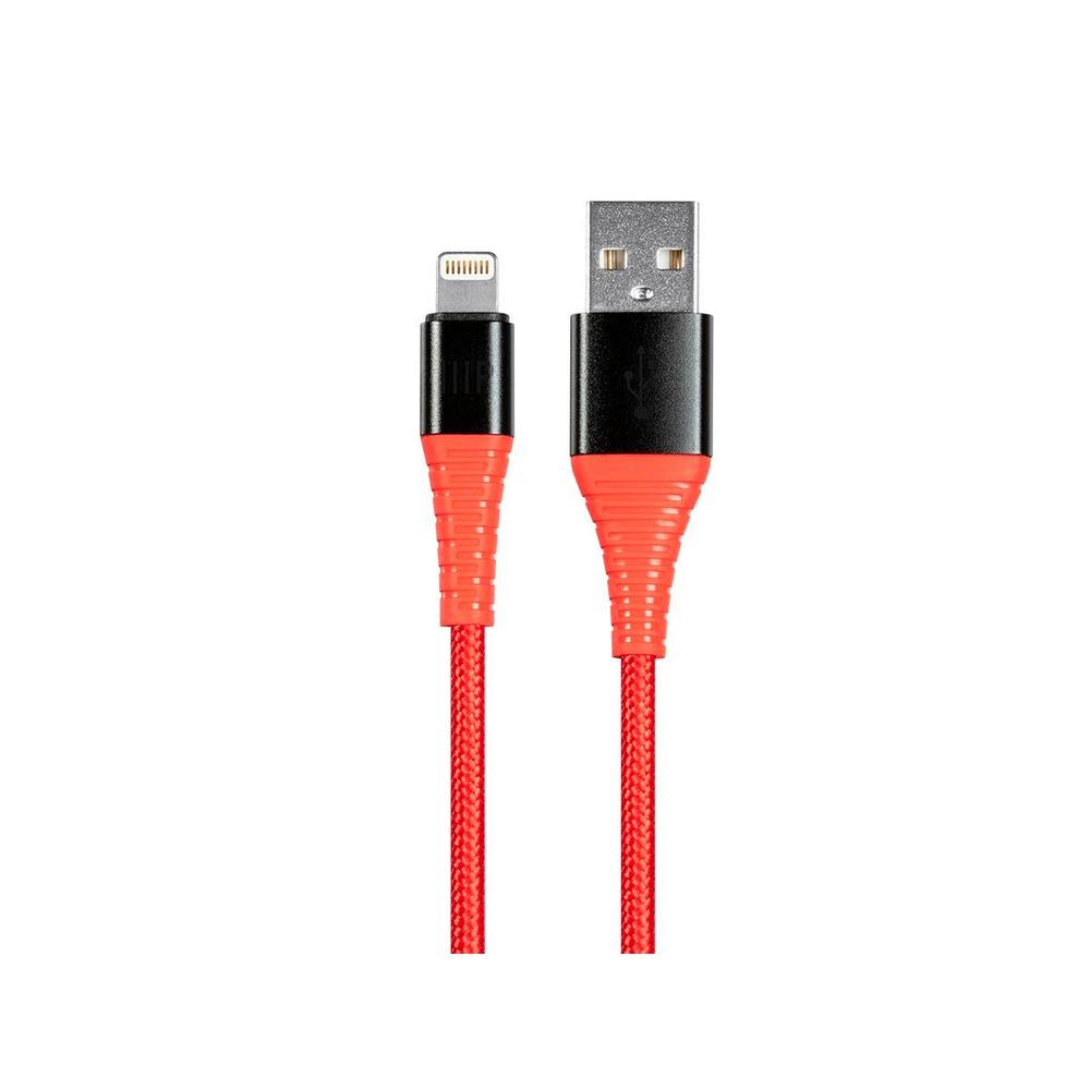Monoprice Apple MFI Lightning to USB Type A Charge & Sync Cable - 6ft - Red