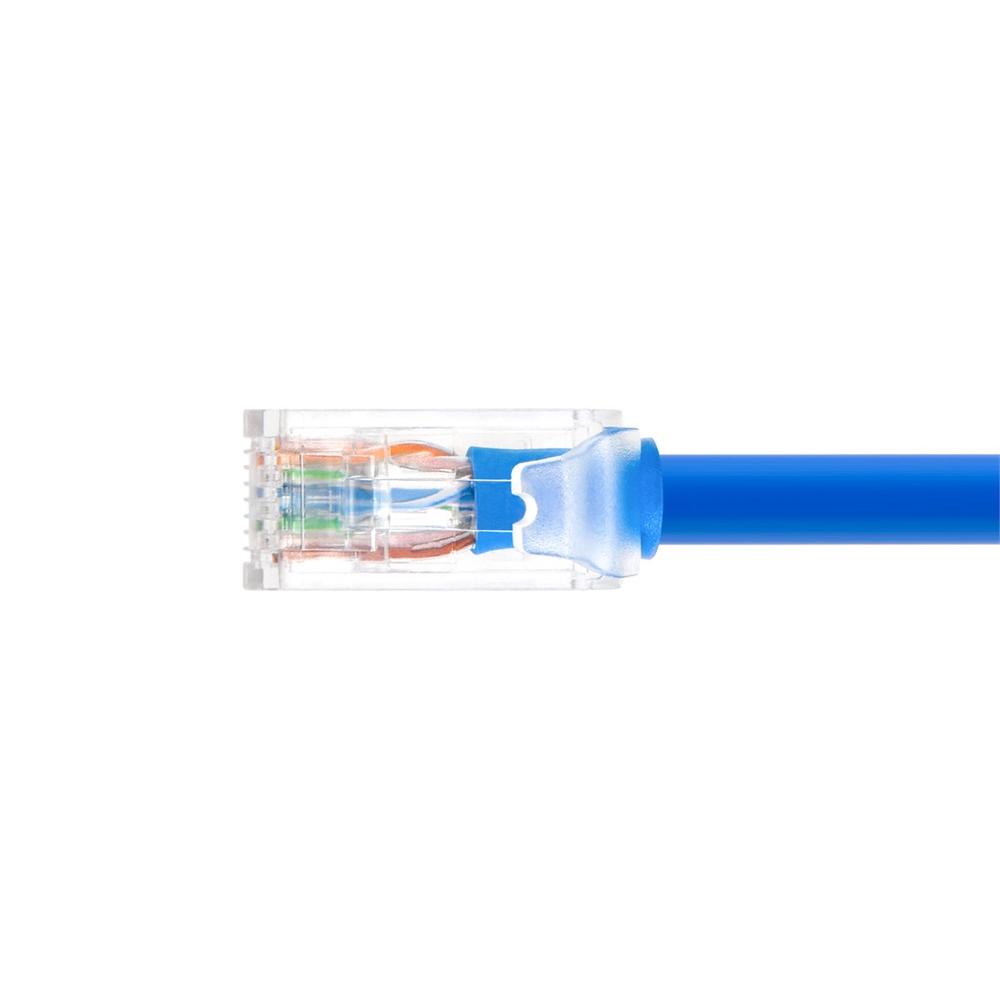 Monoprice Cat6A Component Level Patch Cable 15 Feet Blue UTP 24AWG 500MHz RJ45
