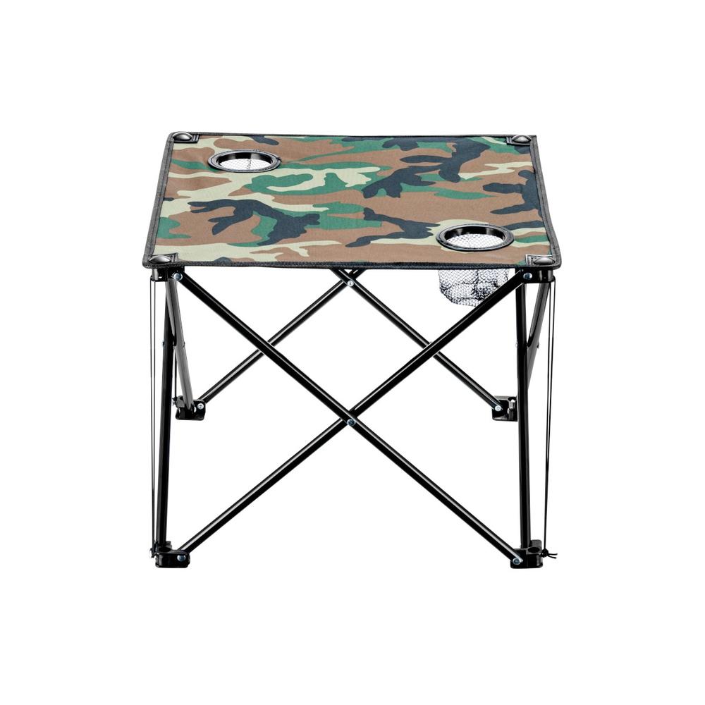 MPM Foldable Camping Table and Chair Set with Carrying Case, Collapsible Portable Lightweight, Perfect for Camping, Picn
