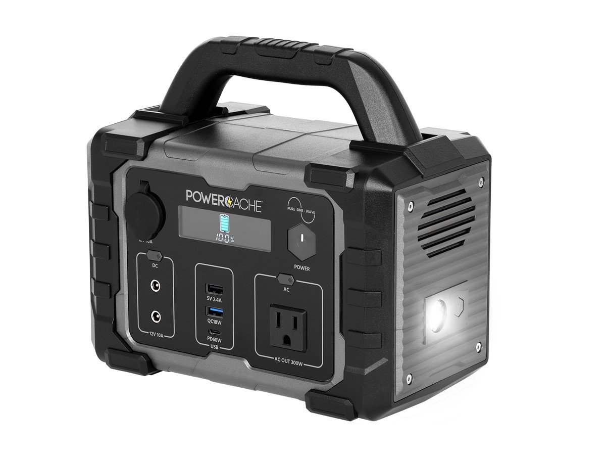 Monoprice 300 Lithium Portable Power Station 296Wh Backup Battery for Outdoors