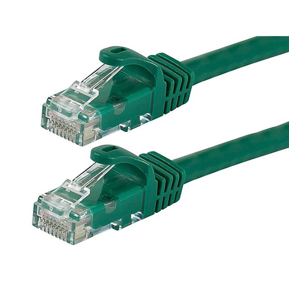 Monoprice Flexboot Cat6 Ethernet Patch Cable Network RJ45 Stranded UTP 24AWG 5ft Green