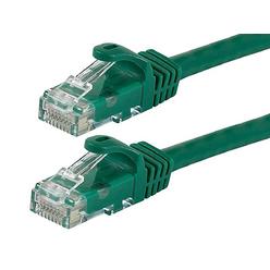 Monoprice Flexboot Cat6 Ethernet Patch Cable Network RJ45 Stranded UTP 24AWG 2ft Green