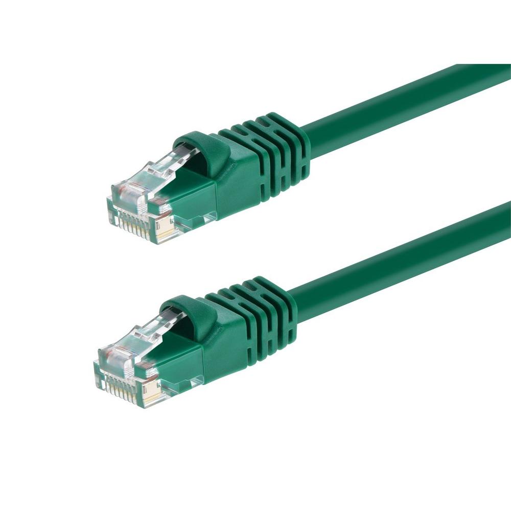 Monoprice Cat6 Ethernet Patch Cable Network Internet RJ45 Stranded UTP 24AWG 50ft Green