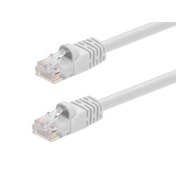 Monoprice Cat6 Ethernet Patch Cable Network Internet RJ45 Stranded UTP 24AWG 14ft White