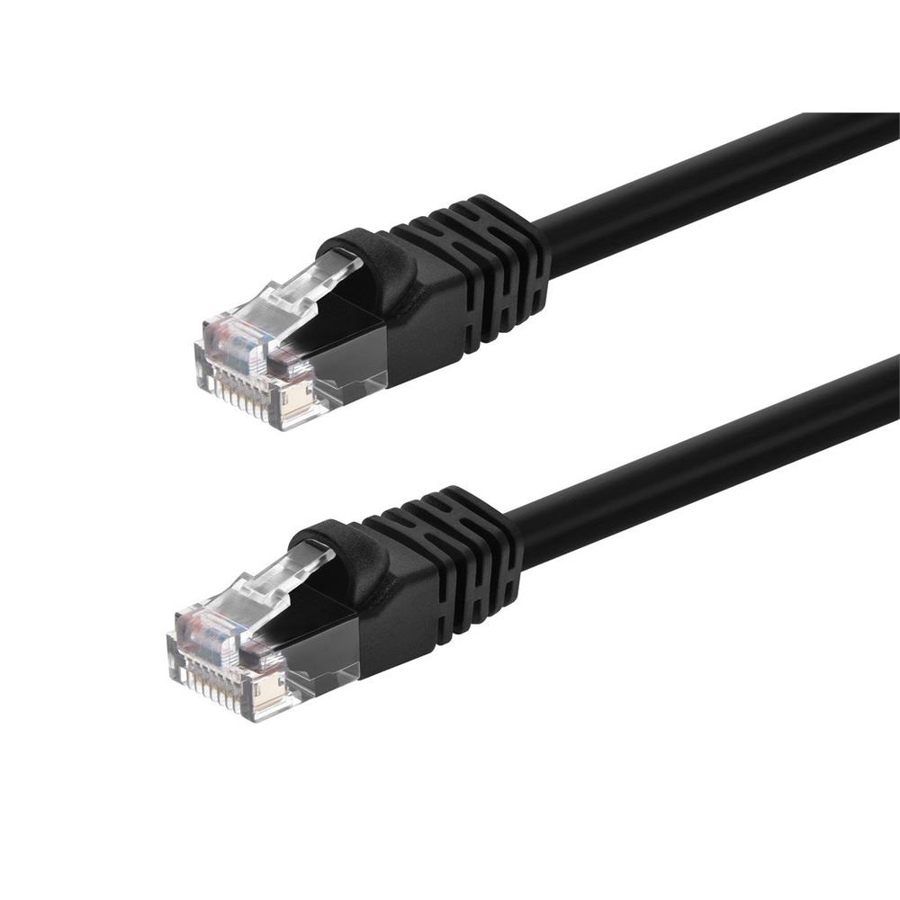 Monoprice Cat5e Ethernet Patch Cable RJ45 Stranded 350Mhz UTP Copper Wire 24AWG 3ft Black