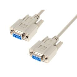 Monoprice Molded Cable - 10 Feet - Beige | DB 9 Female/Female