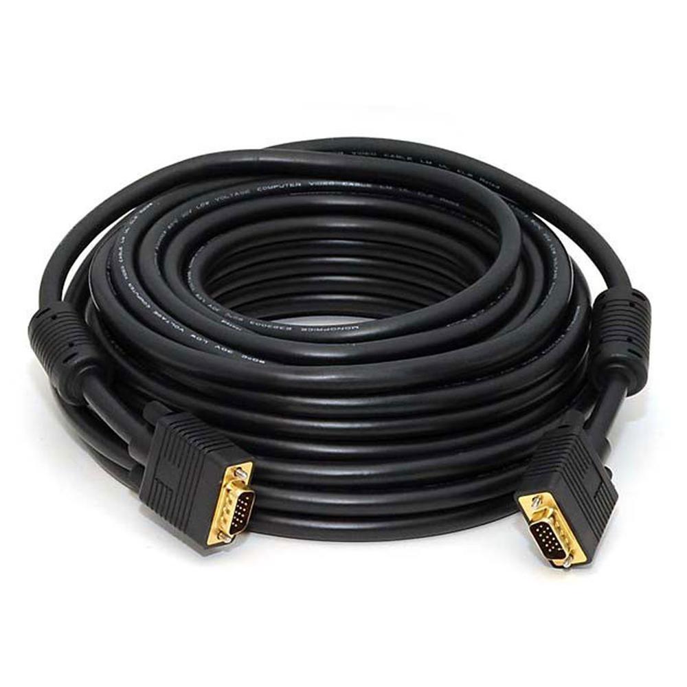 Monoprice Super VGA M/M Cable - 50 Feet With Ferrites For In-Wall Installation | CL2 Rated