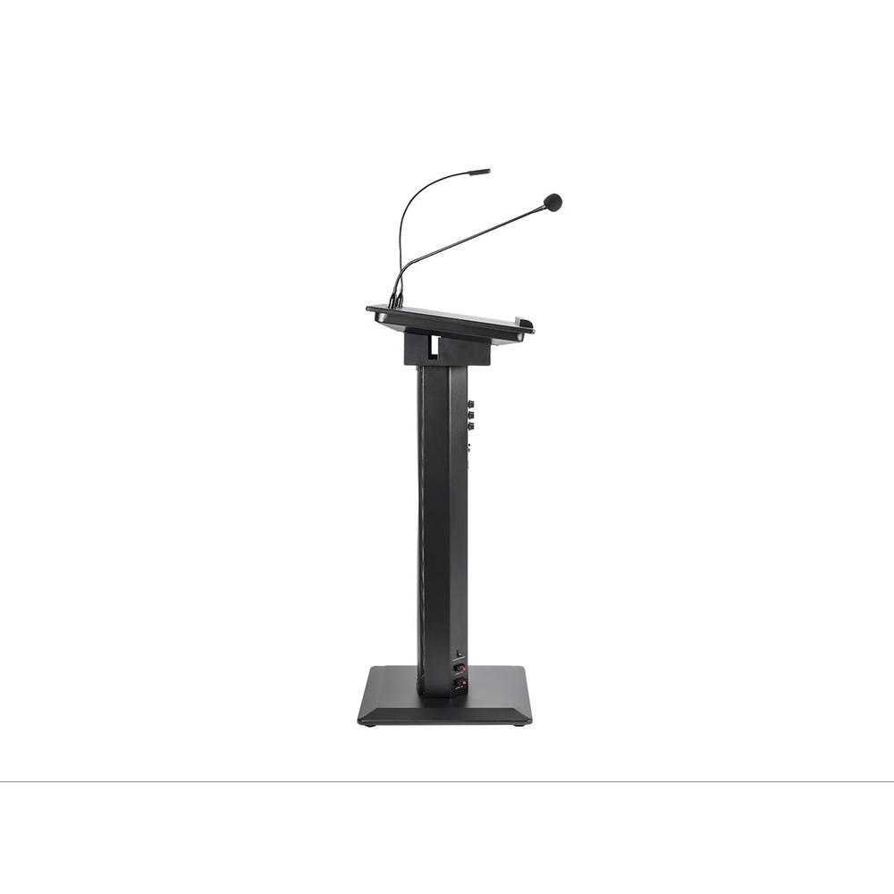 Monoprice Commercial Audio 60W Powered Lectern W/ Gooseneck Microphone ...