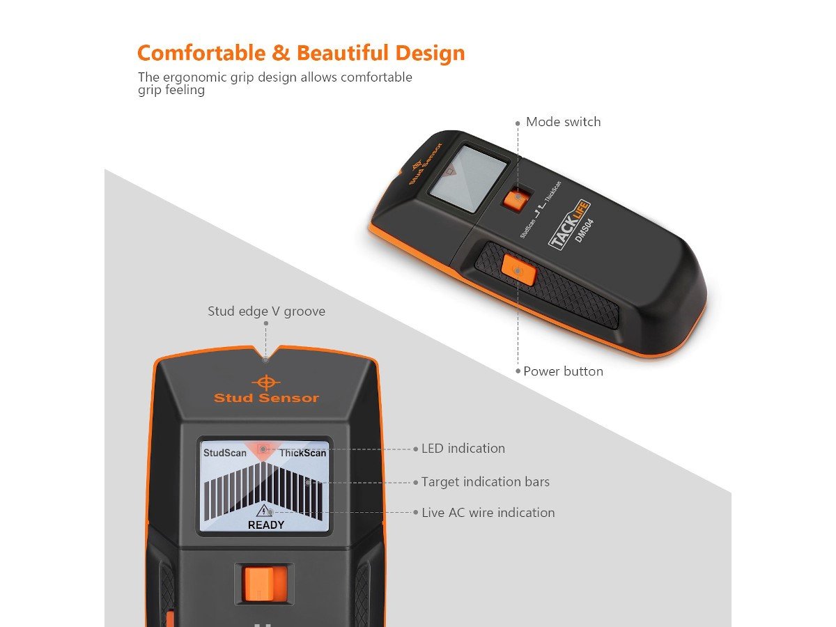 Tacklife Tackliife Stud Finder Dms04 3 In 1 Edge Finding