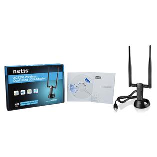 141528 Netis AC1200 Wireless Dual Band 2.4GHz & 5GHz USB WiFi Adapter ...