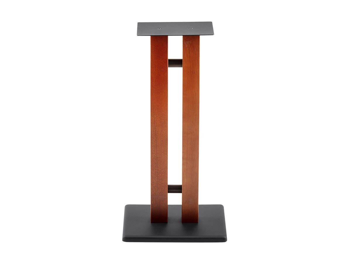 Monoprice Monolith Speaker Stands - 24in, Cherry (Each), 50lbs Capacity, Adjustable Spikes
