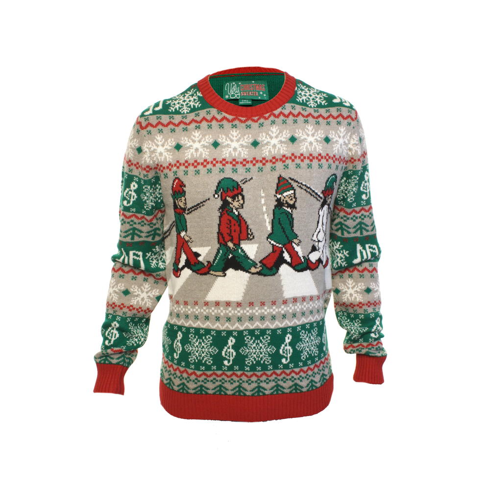 Fodgænger grund Produktivitet Ugly Christmas Sweater Men's Beatles Abbey Road Long Sleeve Sweatshirt