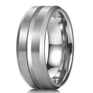 King Will 8mm Tungsten Wedding Bands for Men Tungsten Rings for Him ...