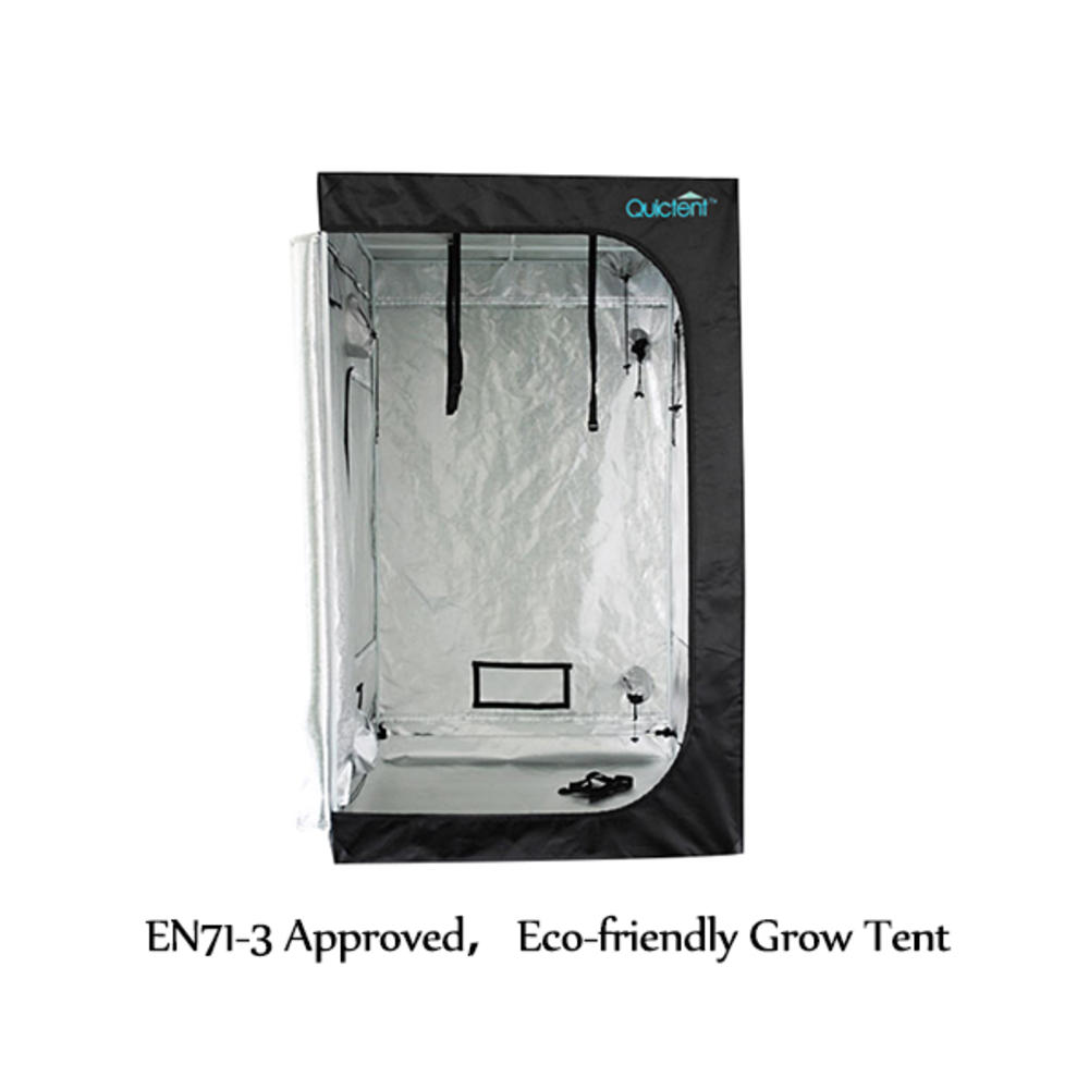 Quictent 50"x50"x48" Eco-friendly Hydroponic Grow Tent EN71-3 Approved Reflective Mylar for Indoor Plant Growing 