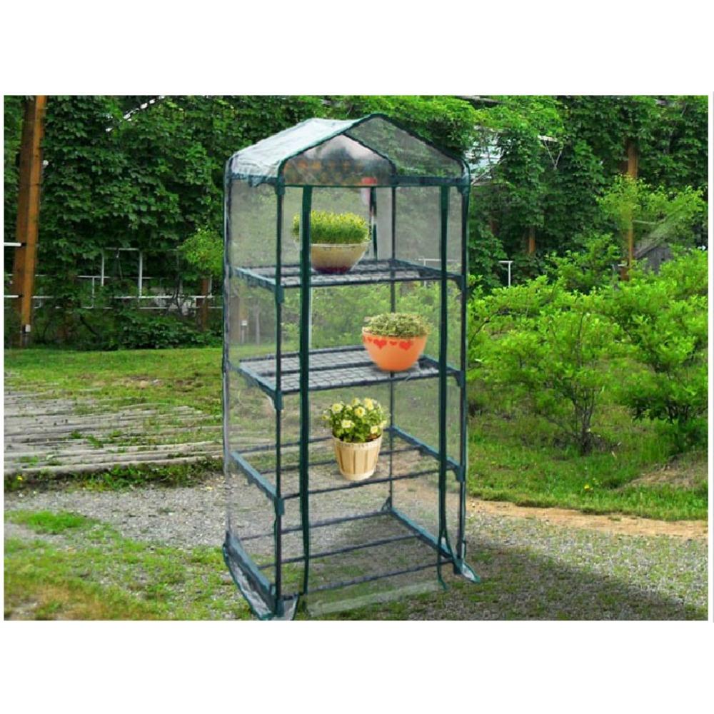 Quictent 4 Tier Mini Portable Greenhouse Green Hot House w/Shelves