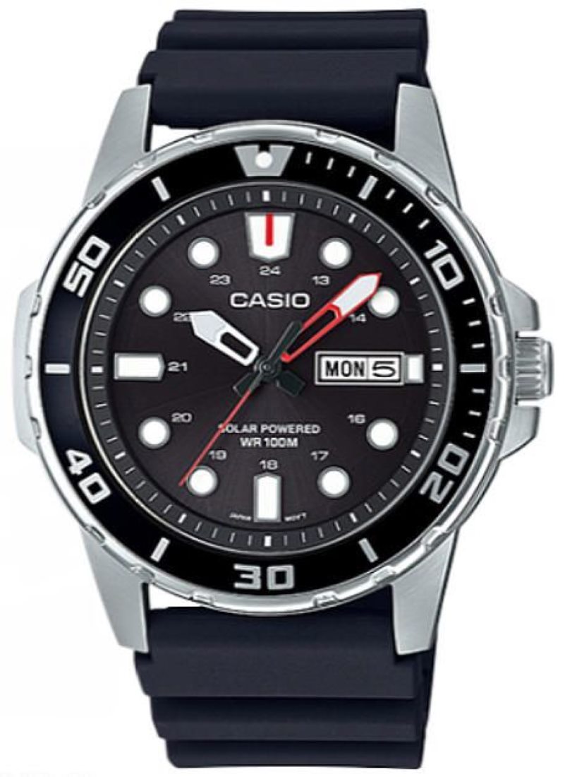 Casio Men's  Diver's Style Solar Powered Watch MTPS110-1AV MTP-S110-1AVCF