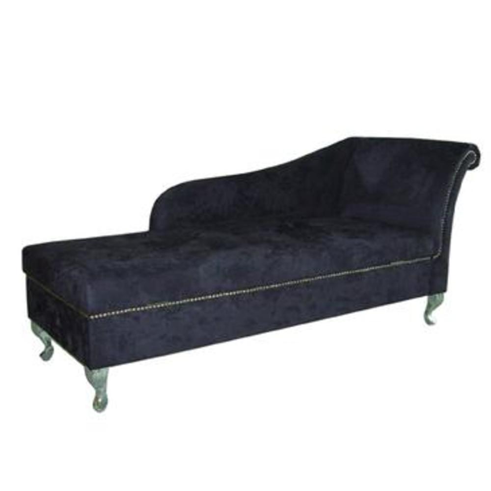 Ore International Ore Old Navy Blue Storage Chaise