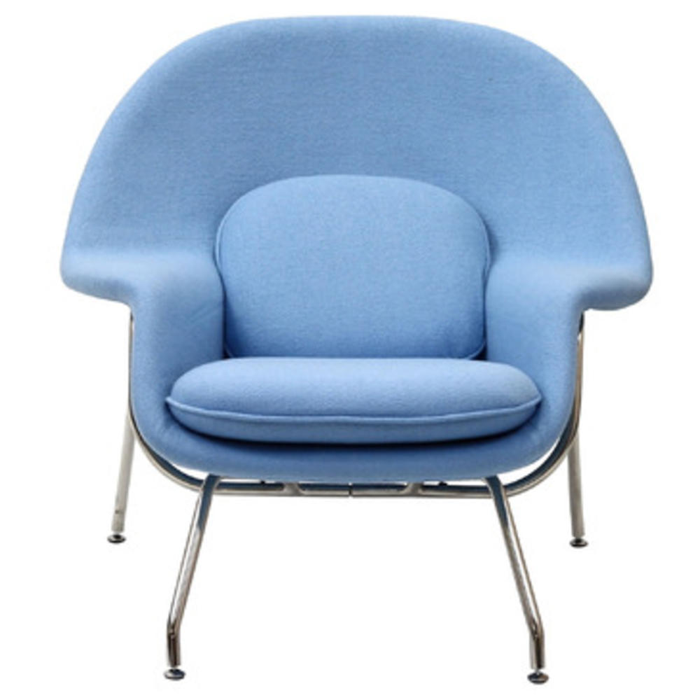 Modway Furniture Modway W Lounge Chair in Baby Blue
