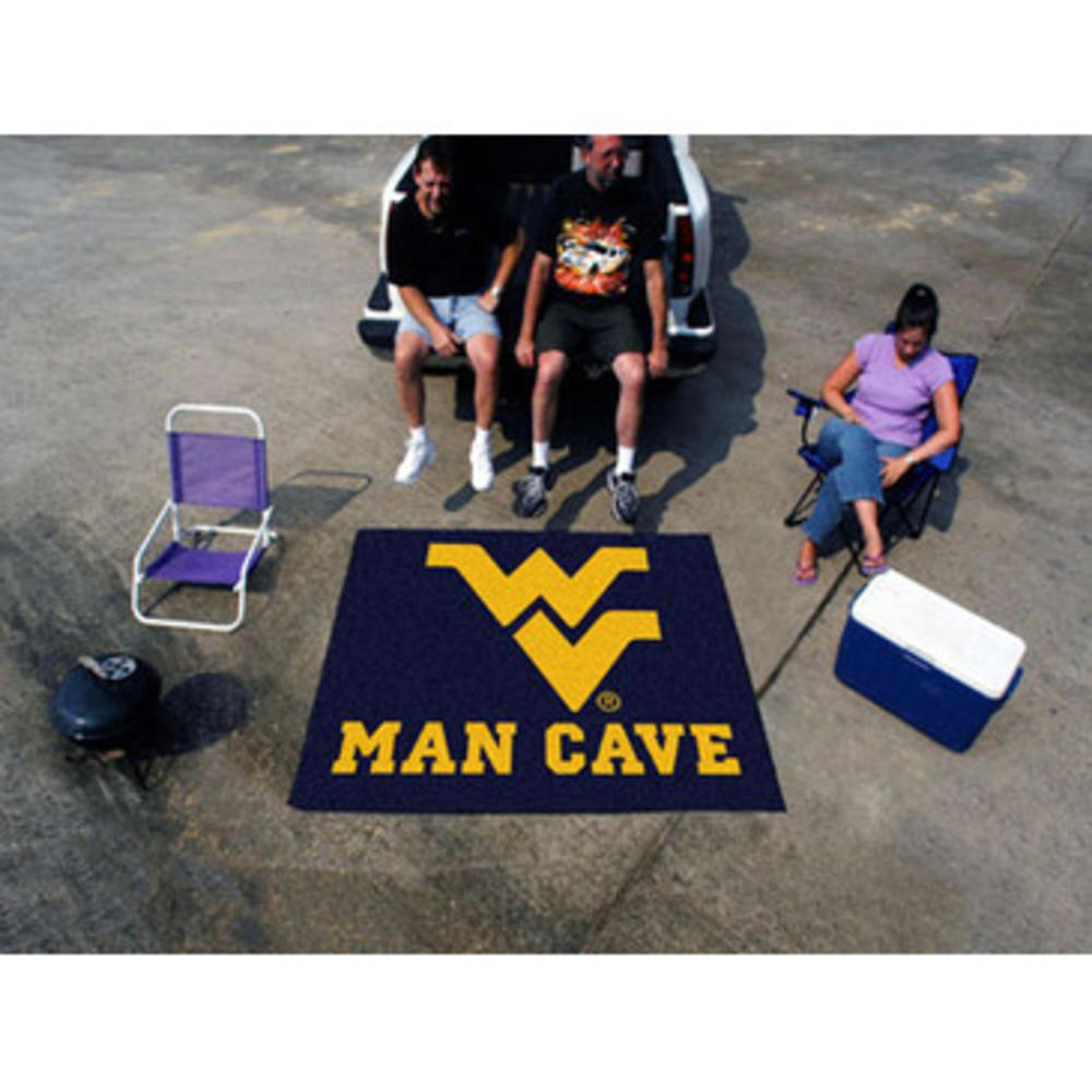 Fan Mats West Virginia Man Cave Tailgater Rug 60"X72"