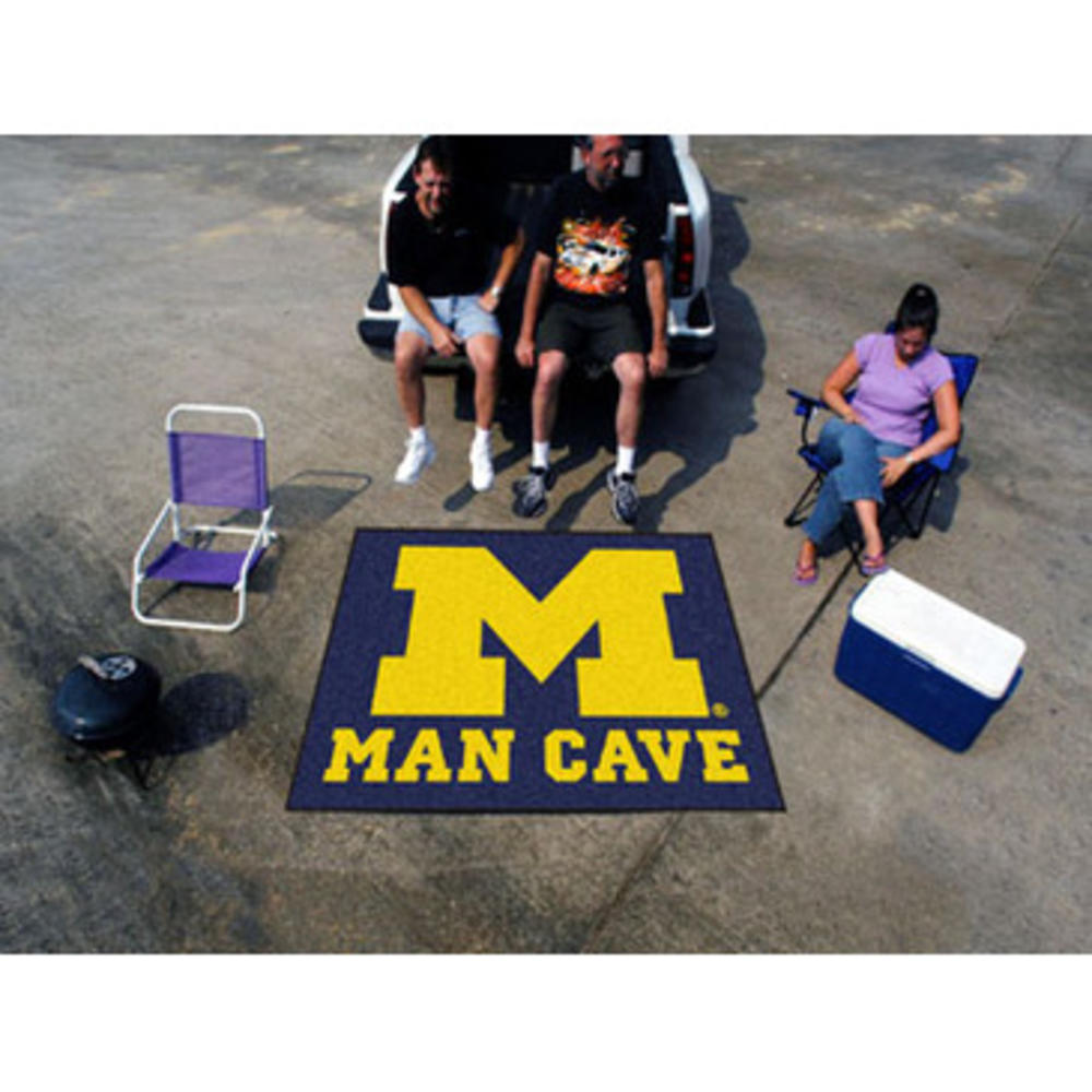 Fan Mats Michigan Man Cave Tailgater Rug 60"X72"