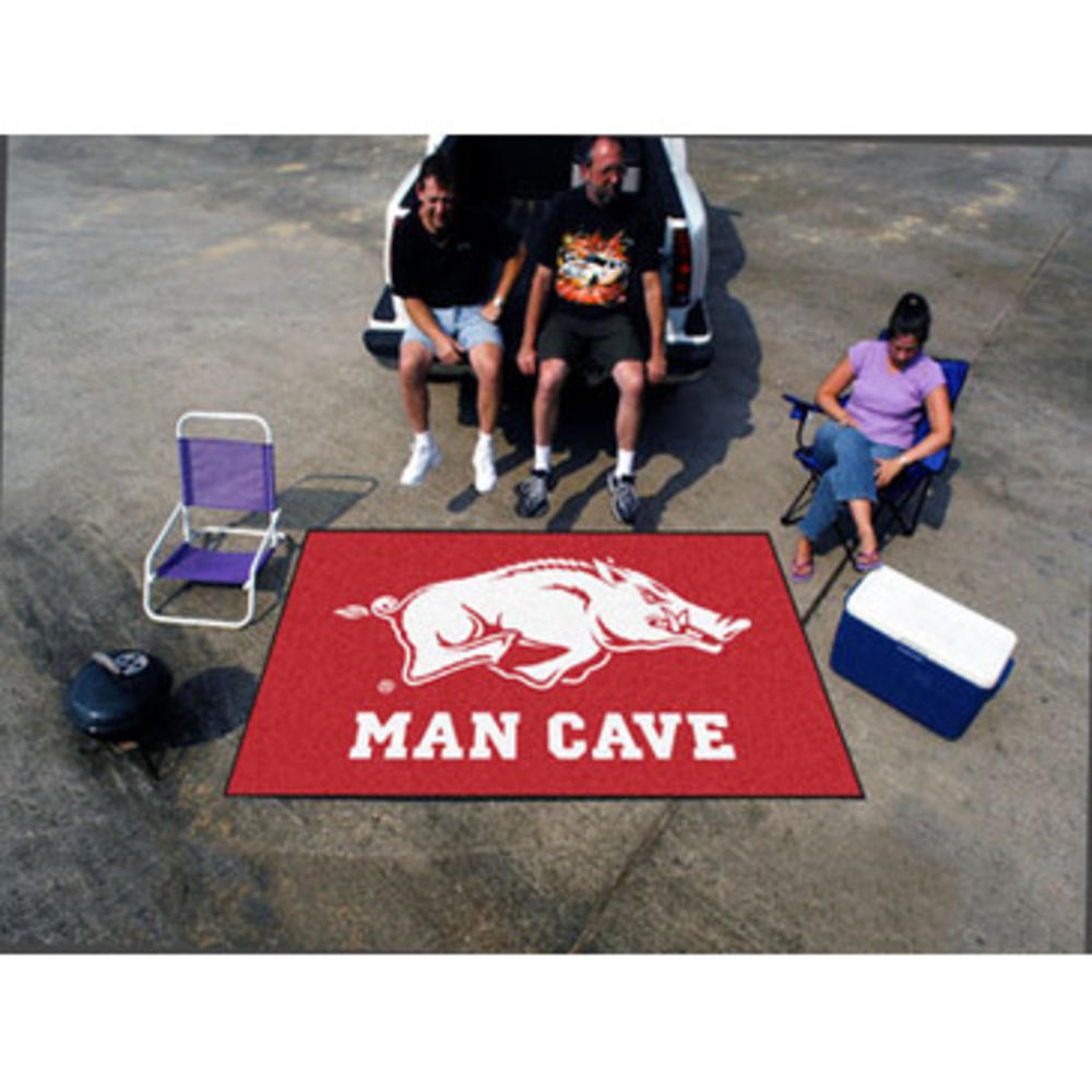 Fan Mats Arkansas Man Cave Ultimat Rug 60"X96"