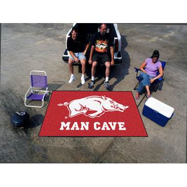 Fan Mats Arkansas Man Cave Ultimat Rug 60"X96"
